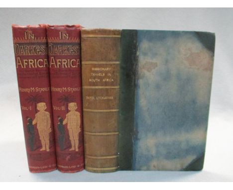 STANLEY (Henry M.) In Darkest Africa, 2 vols. first edition 1890, 8vo, folding maps (tears), foxing, original cloth; LIVINGST