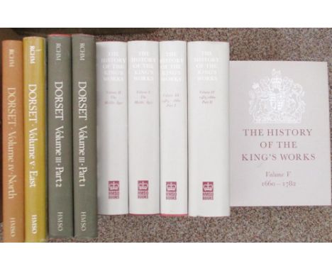 Architectural and building history, including HMSO publications: The History of the Kings Works, 7 vol., dust wrappers; few o