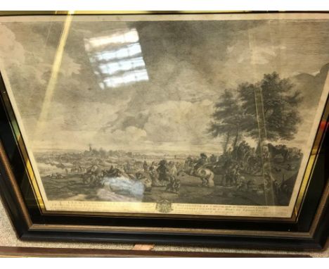 J Moyreau (1690-1762) after Philips Wouwerman 'Les Maquignons à la Foire',  etching, 1739, (possibly later impression); Plate
