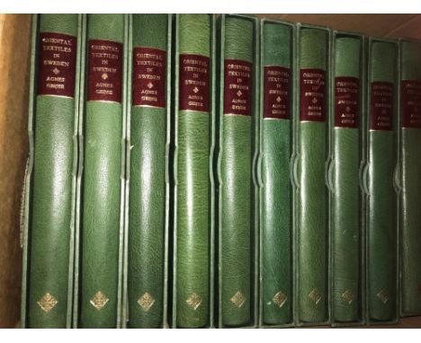 GEIJER (Agnes) Oriental Textiles in Sweden, 1951, 4to, one of 66 collector's edition copies, illustrated, half morocco, slip 