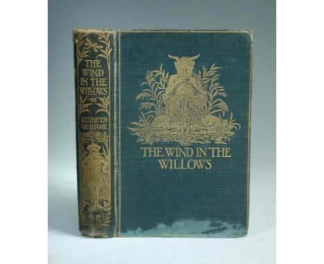 GRAHAME (Kenneth) The Wind in the Willows, first edition 1908, 8vo, frontispiece by Graham Robertson (lacking tissue guard), 