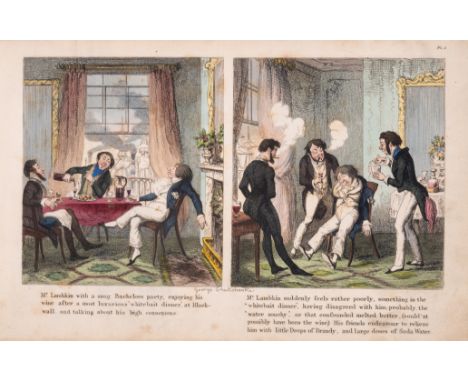 Cruikshank (George) The Bachelor's own Book, being The Progress of Mr Lambkin, first edition, second issue, with 'persuit' co
