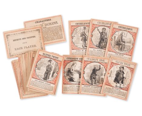 Dickens (Charles) Characters from Charles Dickens, An Interesting Game, 52 playing cards, a rules card, and a 'Receive one co