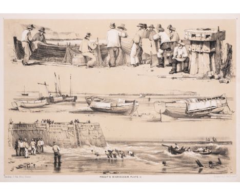 Prout (Samuel) Prout's&nbsp;Microcosm: The Artist's Sketch-Book of Groups of Figures, Shipping..., 24 tinted lithographed pla