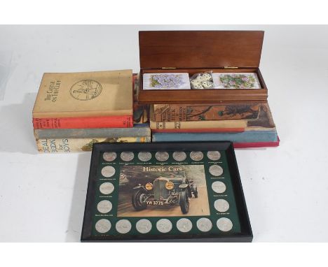 Toys, games, books and ephemera, to include playing cards, yo-yos, books to include Bigles Hunts Big Game etc. (qty)