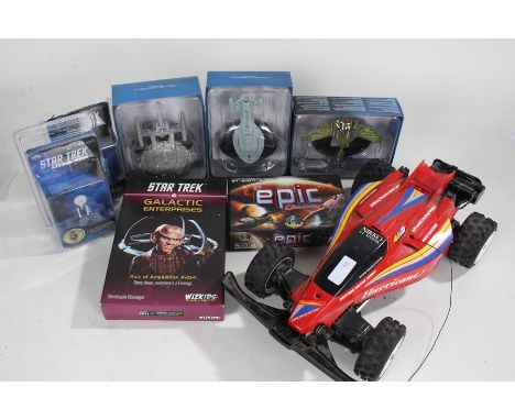 Star Trek model spacecraft, Nikko Hurricane remote control car, collection of Lego (qty)