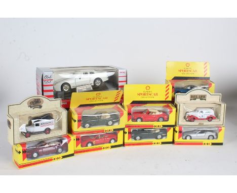 Collection of model vehicles, to include Lledo Days Gone, Branston, Persil, Shell Classic Sportscar and others (qty)
