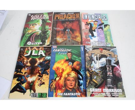 Marvel, DC and other books, to include Green Arrow, Preacher, Hellboy, 52, JLA, Runaways, Heroes, the Possesed etc. (qty)