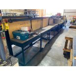 LOT OF WORK BENCHES (7)