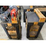 LOT OF WOOD WORK BENCHES (2)