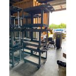 LOT OF ROLLING SHOP CARTS (3), RUBBERMAID, 25" x 36"