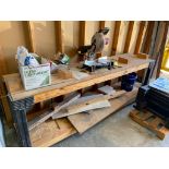ELECTRIC MITER SAW, CHICAGO ELECTRIC #61973, 10", w/ laser guide, includes workbench