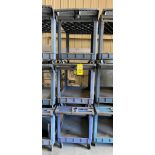 LOT OF ROLLING SHOP CARTS (3), RUBBERMAID, 25" x 36"