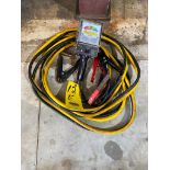 LOT CONSISTING OF: heavy gauge battery cables & battery load tester