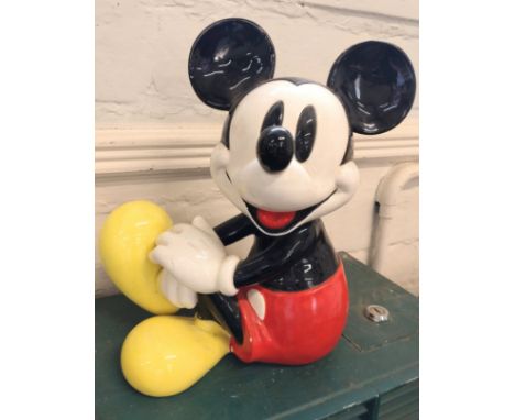 Mickey Mouse wind up music box. This is a ceramic figurine of Minnie Mouse that was created by Schmid in the 1980s. Mickey me