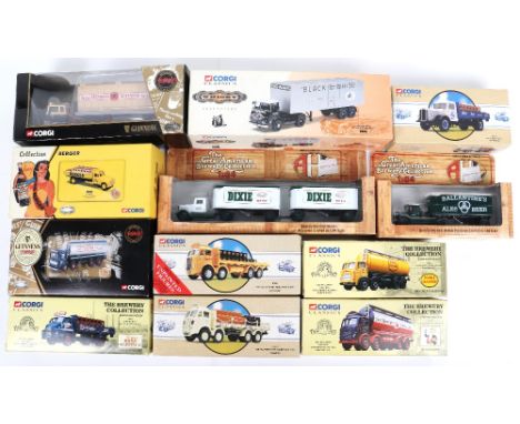 Quantity of Corgi Toys boxed diecast Brewery/Drinks related commercials vehicles, including “youngers” Leyland tanker set, “d