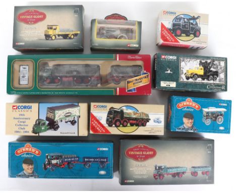 Ten Corgi Toys boxed 1:50 scale diecast commercial models, including “Eddie Stobart” Atkinson 8 wheel rigid with load, ”Pickf