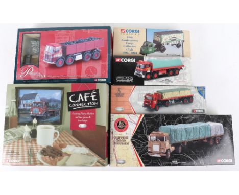 Six boxed Corgi Toys Commercial diecast vehicles, including Anderson of Newhouse  AEC mkV Mammoth major 8 wheel tipper with c