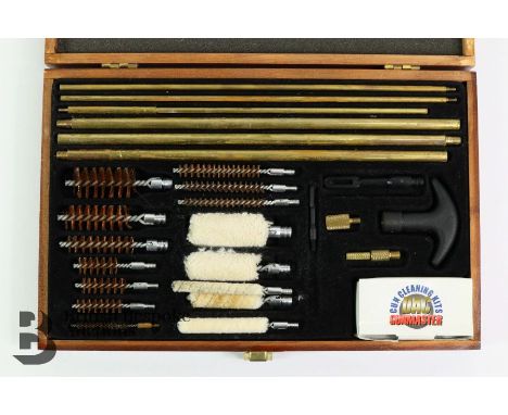 Boxed set of gun cleaning equipment together with a boxed Lyman MS Precision powder measuring scale. Note: Collection of a ge