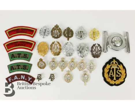 Good collection of Women's Army insignia, including A.T.S; W.A.A,C; Queen Mary's A.A.C etc.&nbsp;