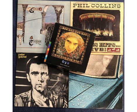 Genesis / Related – 10 LP Records 3x12" Singles &amp; Boxed CD Rom: Genesis – Foxtrot 1st Pressing Pink Scroll Labels &amp; ‘