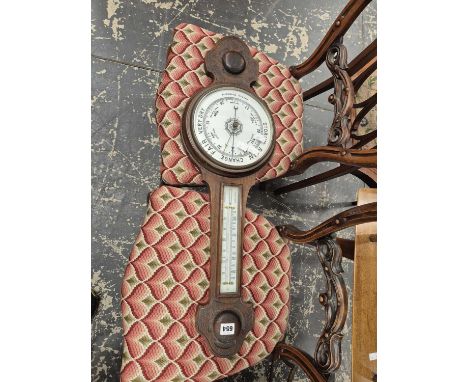 An Aneroid barometer.