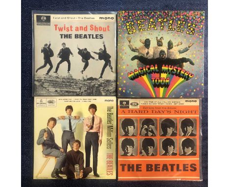 The Beatles - 10 x 7" EP Records: 1st Pressings of - Magical Mystery Tour 2xEP Mono, Twist &amp; Shout, The Beatles (No1), Lo