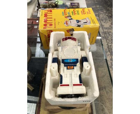 A boxed  battery powered 'Tommy Atomic Robot'