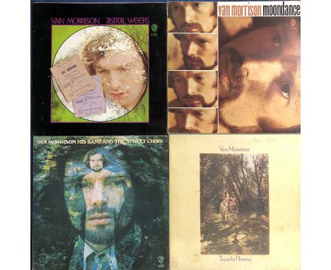 Van Morrison – 16 LP Records &amp; 2 Tickets: Astral Weeks ’73 Repress, Moondance ’74 Reissue, Tupelo Honey ’72 Repress, The 
