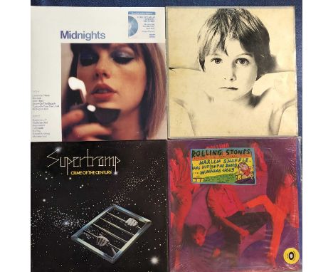 Rock/Pop/Jazz – 24 LP Records: Taylor Swift – Midnights 2022 Moonstone Blue Edition Sealed, U2 – Boy &amp; The Unforgettable 