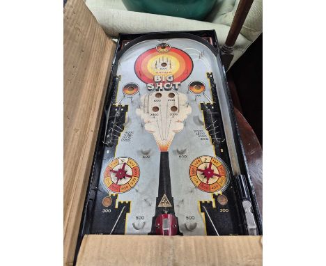 A vintage tinplate bagatelle.
