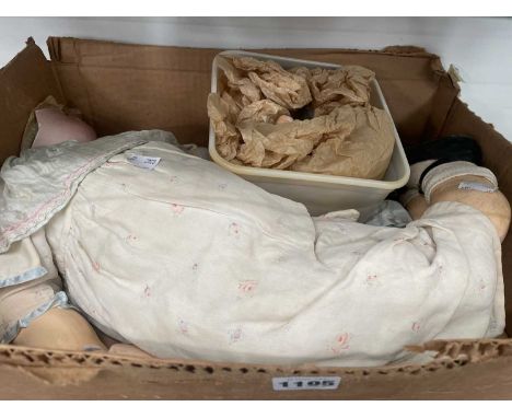 A bisque headed doll (for repair)