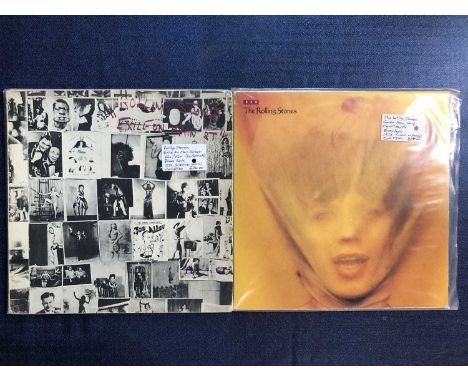 The Rolling Stones - 2 LP Records: Exile On Main St. 2xLP 1st Pressing A1/B1/C1/D1 (No Postcards) and Goats Head Soup A2/B1 