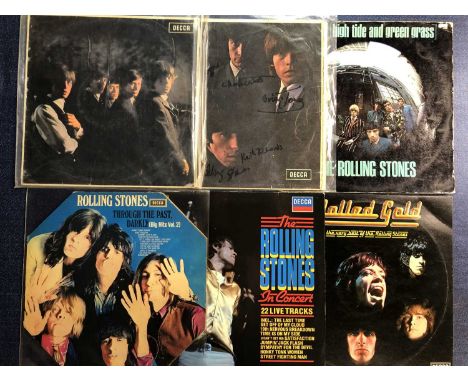 The Rolling Stones - 6 LP Records: The Rolling Stones LK 4605 3rd Press 1A/4A, No2 LK 4661 -2A/-2A Unboxed Logo 'Blind Man' t