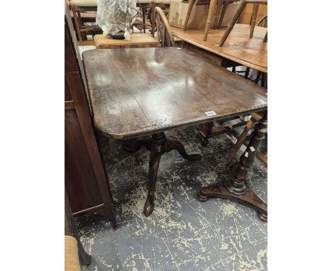 A George III mahogany tripod tilt top table.