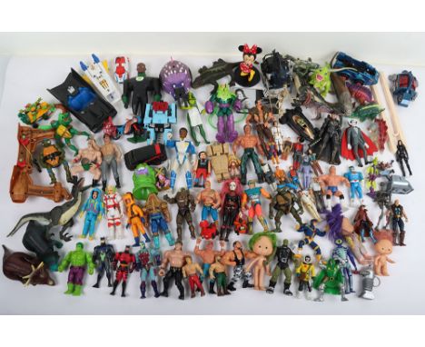 Quantity of Vintage and Modern Action Figures and Accessories from the 70s. 80s, 90s, 2000s. Including Rock Lords, Galaxy Ran