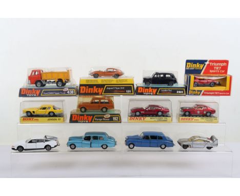 Quantity of Original Boxed Dinky Die Cast Cars and Vehicles. Including eight boxed near mint. 188 Jenson FF, 192 Range Rover,