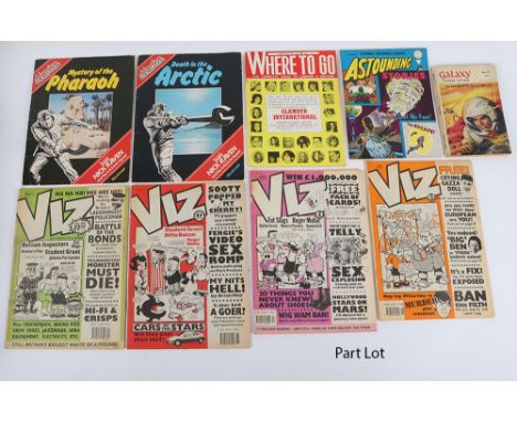 Collection of Vintage Comics and Magazines. Including Starblazer, Debbie, Now or Never, Galaxy, Marvel Digest Series Hulk, Fa