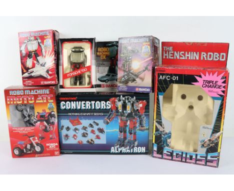 Quantity of Vintage Robotech Go Bots Robo Machines Toys and Action Figures. Including Loose Robotech Dana action figure, Robo