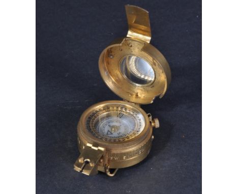 An original WWII Second World War British Army issued T. G. &amp; Co Ltd made brass marching / field compass ' Mk III ', date