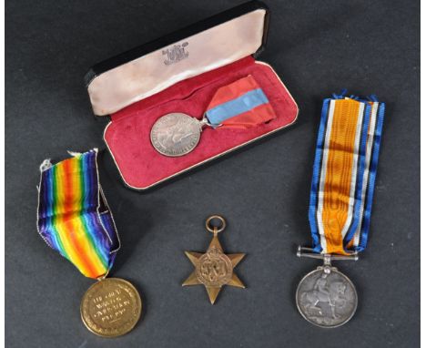 A collection of assorted WWI First World War and WWII Second World War campaign medals comprising; First World War British Wa