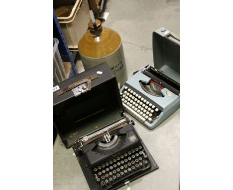 Two Vintage Typewriters - Imperial and Brother Models