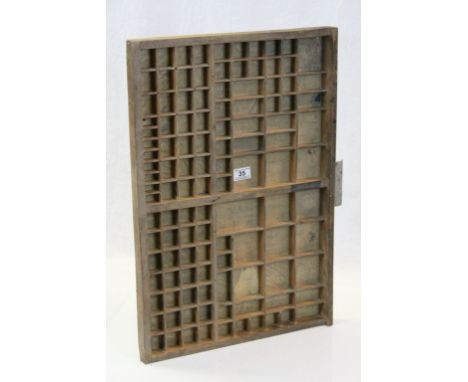 Vintage Wooden Printers Tray Drawer / Display Shelf, 65cms x 44cms