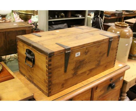 Vintage pine Tack Box