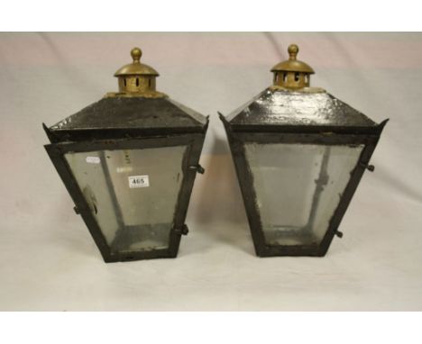 Pair of Vintage Street Lamp Light Tops