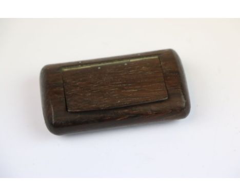 Vintage Oak Hand Made Snuff Box