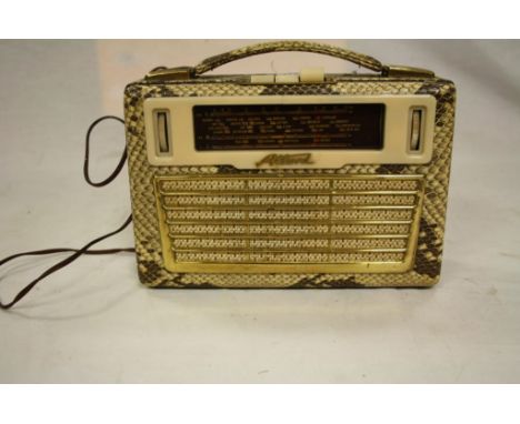 Vintage Akkard Snake Skin Effect Radio