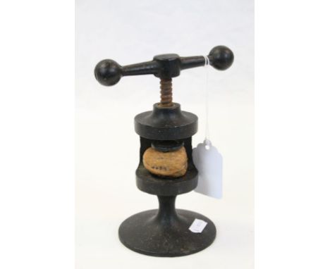 Robert Welch Nut Cracker with "London Design Centre" label to base, stands approx 17cm