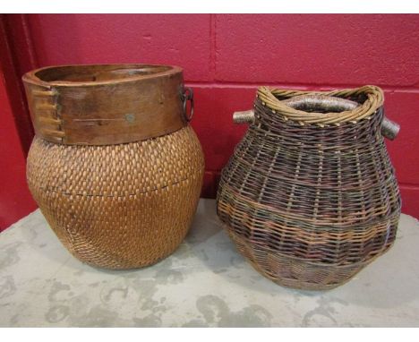 Two vintage baskets