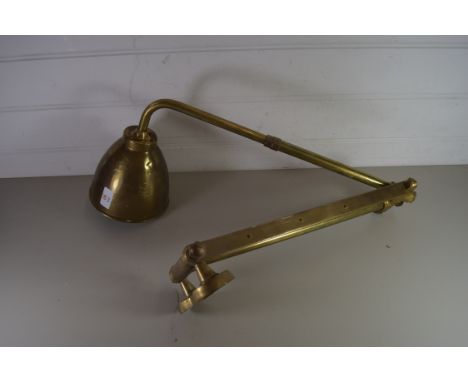 VINTAGE BRASS WALL MOUNTED ADJUSTABLE LIGHT